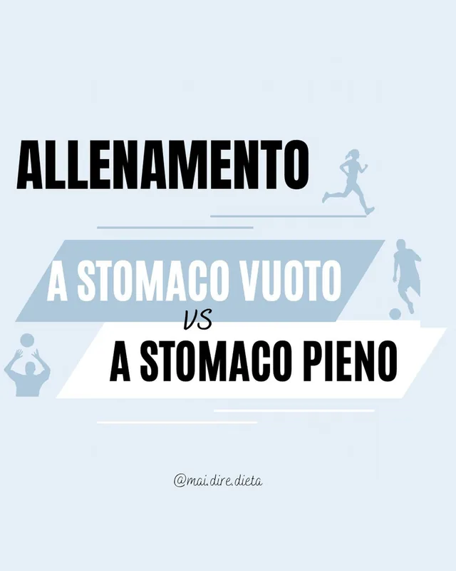 Post Instagram: allenamento a stomaco vuoto o a stomaco pieno